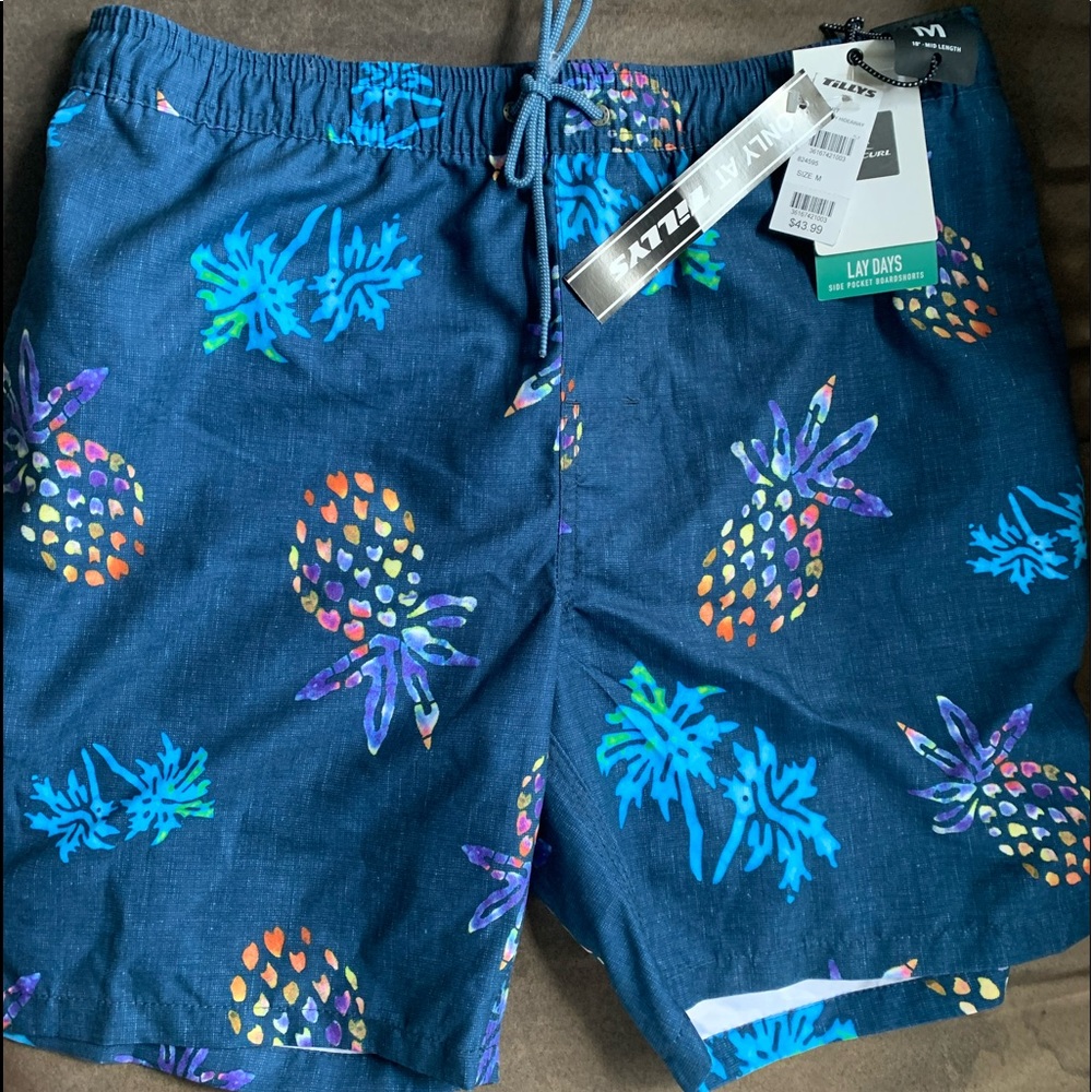Rip Curl Men’s Medium swim trunks from Tilley’s.